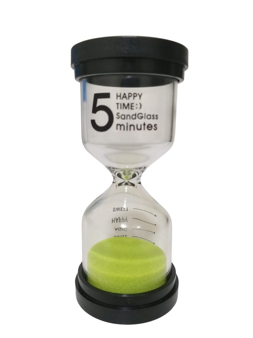 Mini Ampulheta Verde 5 Minutos